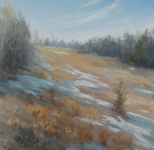 Memmon Ridge Meadow by Matthew C. Arons  Colorado landscape oil painting